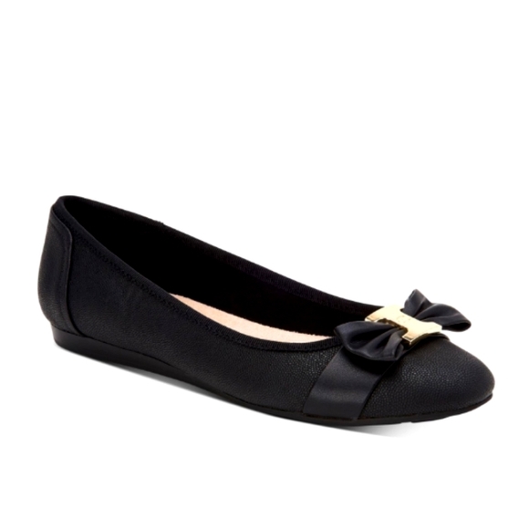 Charter Club Shoes Charter Club Black Slipon Cushioned Ballet Flats